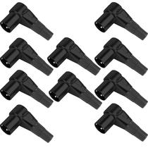 Kit 10 conectores santo angelo xlr 3 polos macho sas3 90