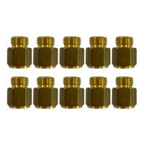 Kit 10 Conectores Sextavado Rosca 13.8 X M1/4" - Instaagro