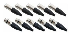 Kit 10 Conectores Xlr Macho/femea Canon Santo Angelo Sa2x Kit 10 Conectores Xlr Macho/femea Canon Santo Angelo Sa2x