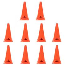 Kit 10 Cones de Agilidade para Demarcacao com 28 Cm Alaranjado Liveup Sports