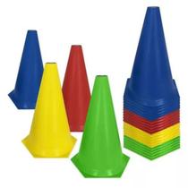 Kit 10 Cones Marcação PVC 24cm Esporte Funcional Agilidade