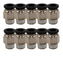 Kit 10 Conexão Pneumática Engate Rápido 1/8NPTx8mm-Cód.8332 Kit 10 Conexão Pneumática Engate Rápido 1/8NPTx8mm-Cód.8332