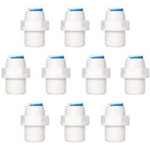 KIT 10 Conexão Reta Engate Rápido 1/4" x Rosca Macho 3/8" para Mangueira Alta Resistência KIT 10 Conexão Reta Engate Rápido 1/4" x Rosca Macho 3/8" para Mangueira Alta Resistência