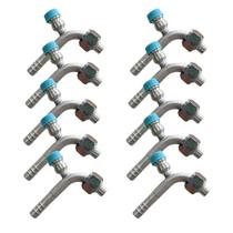Kit 10 Conexões 90 Graus Fêmea 8mm Com Ventil R134 Alumínio Kit 10 Conexões 90 Graus Fêmea 8mm Com Ventil R134 Alumínio