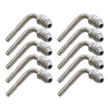 Kit 10 Conexões 90 Graus Oring Macho Giratória 8mm Alumínio