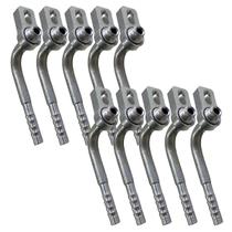 Kit 10 Conexões 90 Graus Radial Block Fitting 6mm Alumínio