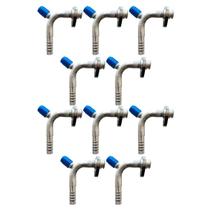 Kit 10 Conexões 90 Radial Bf 10mm Com Ventil R134 Alumínio Kit 10 Conexões 90 Radial Bf 10mm Com Ventil R134 Alumínio