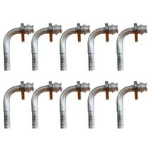 Kit 10 Conexões 90º Radial Fêmea Block Fitting 10mm Alumínio Kit 10 Conexões 90º Radial Fêmea Block Fitting 10mm Alumínio