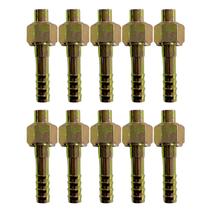 Kit 10 Conexões Ar Condicionado Reta Oring Fêmea 8mm Aço