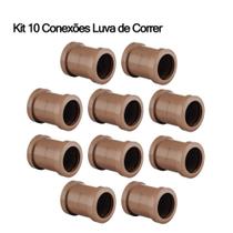 Kit 10 Conexões de Água Fria 1" 32mm Marrom/Soldável Curva 90/45 Flange,União, Luva Correr