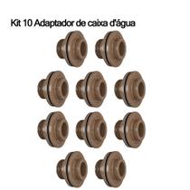 Kit 10 Conexões de Água Fria 3/4 25mm Marrom/Soldável Curva 90/45 Flange,União, Luva Correr