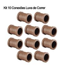 Kit 10 Conexões de Água Fria 3/4 25mm Marrom/Soldável Curva 90/45 Flange,União, Luva Correr