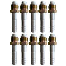 Kit 10 Conexões Reta Oring Macho Giratória 10mm Alumínio Kit 10 Conexões Reta Oring Macho Giratória 10mm Alumínio