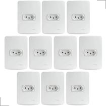 Kit 10 Conjunto 1 Tomada 2P+T Stella 10A 250V 4X2 Steck