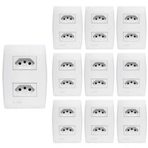 KIT 10 Conjunto 2 Tomadas 20a 4x2 Ilus Siemens Soprano KIT 10 Conjunto 2 Tomadas 20a 4x2 Ilus Siemens Soprano