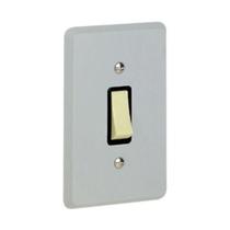 Kit 10 Conjunto 4x2 Interruptor 1 Tecla Simples 10A Cinza - Weg / Perlex / Radial