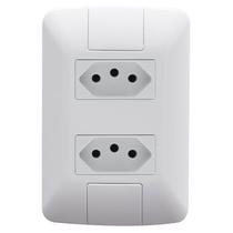 Kit 10 Conjunto Tomada Dupla 20A Aria 4x2 Tramontina Kit 10 Conjunto Tomada Dupla 20A Aria 4x2 Tramontina