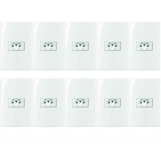 Kit 10 Conjuntos 42 Tomada 2P+T 10A 250V Sleek Margirius