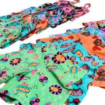 Kit 10 Conjuntos infantil menina estampado Cropped short dia a dia confortável Kit 10 Conjuntos infantil menina estampado Cropped short dia a dia confortável