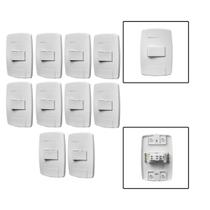 Kit 10 Conjuntos Interruptores Paralelo 10A 250V Kit 10 Conjuntos Interruptores Paralelo 10A 250V