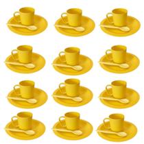 Kit 10 Conjuntos Refeição Infantil Plástico BPA Free 10 Prato 22cm 10 Caneca 400ml 10 Colheres Escol Kit 10 Conjuntos Refeição Infantil Plástico BPA Free 10 Prato 22cm 10 Caneca 400ml 10 Colheres Escol