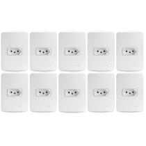 Kit 10 Conjuntos Tomada 10a 3 Pinos Schneider Miluz Kit 10 Conjuntos Tomada 10a 3 Pinos Schneider Miluz