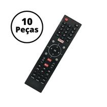 Kit 10 Controle Compatível Smart Tv Semp TCL CT6810 6840