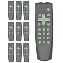 Kit 10 Controle Compatível TV Semp TCL Tubo Lumina Antiga