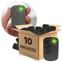 Kit 10 Controle Portão Remoto Preto Tx Eletrônico 433mhz Kit 10 Controle Portão Remoto Preto Tx Eletrônico 433mhz