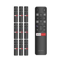 Kit 10 Controle Remoto Compatível Com Tcl Smart Tv 4k Rc802v
