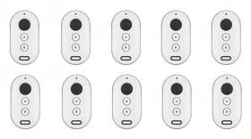 Kit 10 Controles Portão Condominial Preto XTR 1000 - Intelbras