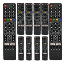 Kit 10 Controles Remoto Tv Philco E Britânia Le-7095 Preto Kit 10 Controles Remoto Tv Philco E Britânia Le-7095 Preto