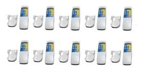 Kit 10 Controles Remoto Ventilador Teto Completos C/ Suporte