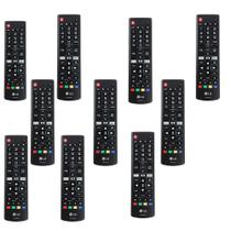 Kit 10 Controles Remotos LG Smart TV AKB75095315 ou 5304 Original com Navegação Rápida