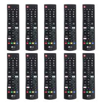 Kit 10 Controles Remotos Lg Tv Smart Akb75675304