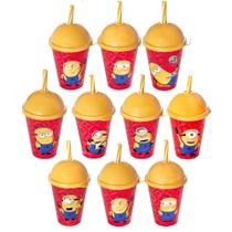 Kit 10 Copo Infantil Minions 280ml Decoração Festa Infantil