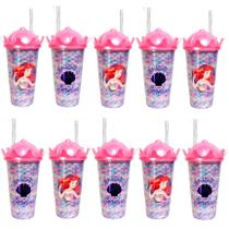 Kit 10 Copo p/ Festa Infantil Aniversário Ariel Pequena Sereia