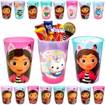 Kit 10 Copos 320ml para Festa Infantil Casa Mágica da Gabby