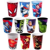 Kit 10 Copos 320ml Personagens Masculinos Super Herói para Ovos de Páscoa