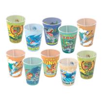 Kit 10 copos baby dino 280 ml para lembrancinhas de aniversário colecionável reutilizável resistente Kit 10 copos baby dino 280 ml para lembrancinhas de aniversário colecionável reutilizável resistente