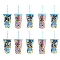 Kit 10 Copos Bluey e Bingo 500ml Lembrancinha Festa Infantil Sacola Surpresa Aniversário Colecionável Kit 10 Copos Bluey e Bingo 500ml Lembrancinha Festa Infantil Sacola Surpresa Aniversário Colecionável