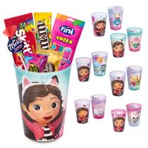 Kit 10 Copos Casa Mágica da Gabby Festa Infantil Decoração Lembrancinha Aniversário