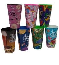 KIT 10 Copos Coloridos Plástico Unidade 600ML - Long Neck - Ideal para Festas, Ehappy Brasil