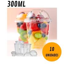 Kit 10 Copos da Felicidade 300ml com Tampa - G830 - Galvanotek Kit 10 Copos da Felicidade 300ml com Tampa - G830 - Galvanotek