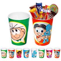 Kit 10 Copos De Suco Refrigerante Da Turma Da Mônica 320ml