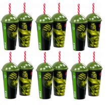 Kit 10 Copos do Hulk de Orelha Festa Infantil Decoração Lembrancinha Aniversário - Plasútil