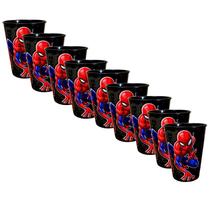 Kit 10 Copos Homem Aranha Spiderman Festa 320ml Plástico LIvre de Bpa Decoração Enfeite Ovo De Pásco