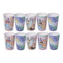 Kit 10 Copos Infantil Bluey 320ml Estampas Variadas em Plástico BPA Free Ideais para Refeições Festas e Lembrancinhas Kit 10 Copos Infantil Bluey 320ml Estampas Variadas em Plástico BPA Free Ideais para Refeições Festas e Lembrancinhas