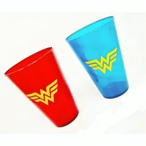 Kit 10 Copos Infantis Mulher Maravilha Lembrancinhas 450ml