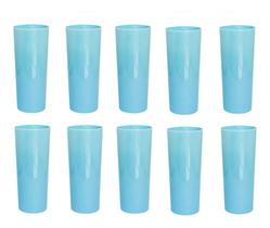 Kit 10 Copos Long Drink 350ml Azul Claro Kit 10 Copos Long Drink 350ml Azul Claro